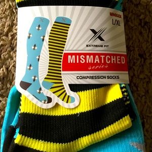 Mismatched unisex compression socks New !